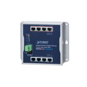 Planet WGS-804HP 4 x Ports PoE+ 10/100/1000Base-T + 4 x Ports 1GbE RJ-45 Layer 2 Wall-Mountable Gigabit Ethernet Industrial Switch