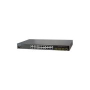 Planet WGSW-24040 24 x Ports 10/100/1000Base-T + 4 x Ports RJ-45/SFP Combo Layer 2 Managed 1U Rack-Mountable Gigabit Ethernet Switch