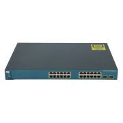 Cisco WS-C3560-24PS-S-V07 Catalyst 3560 Series C3560-24PS 24 x RJ-45 Ports PoE 10/100Base-TX + 2 x SFP Ports Layer 3 Managed 1U Rack-mountable Gigabit Ethernet Network Switch