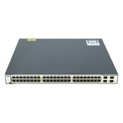 Cisco WS-C3750G-48PS-S-V05 Catalyst 3750G Series C3750G-48PS 48 x RJ-45 Ports PoE 10/100/1000Base-T + 4 x SFP Ports Layer 3 Managed 1U Rack-mountable Gigabit Ethernet Stackable Network Switch