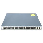 Cisco WS-C3750G-48TS-S-V07 Catalyst 3750G Series C3750G-48TS 48 x RJ-45 Ports 10/100/1000Base-T + 4 x SFP Ports Layer 3 Managed 1U Rack-mountable Gigabit Ethernet Stackable Network Switch