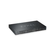 ZyXEL XGS4600-32 24 x Ports 10/100/1000Base-T + 4 x Combo SFP+ Ports + 4 x SFP+ Ports Layer 3 Managed 1U Rack-mountable Gigabit Ethernet Network Switch