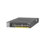 Netgear XSM4316PB Prosafe M4300 Series M4300-16X 16 x RJ-45 Ports PoE+ 10GBase-T Layer 3 Managed 1U Rack-mountable Stackable Gigabit Ethernet Network Switch